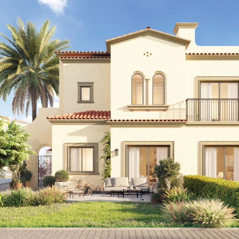 Exterior Bloom Living Carmona Townhouses for sale in Zayed City (4)